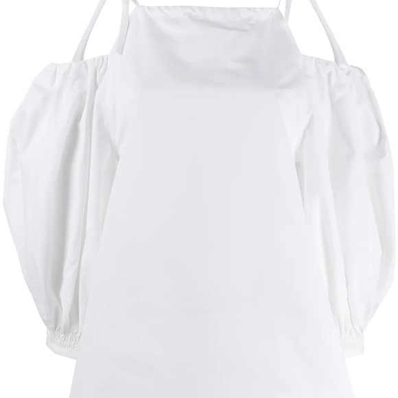 Jil Sander White Off-Shoulder Blouse - Picture 3 of 15